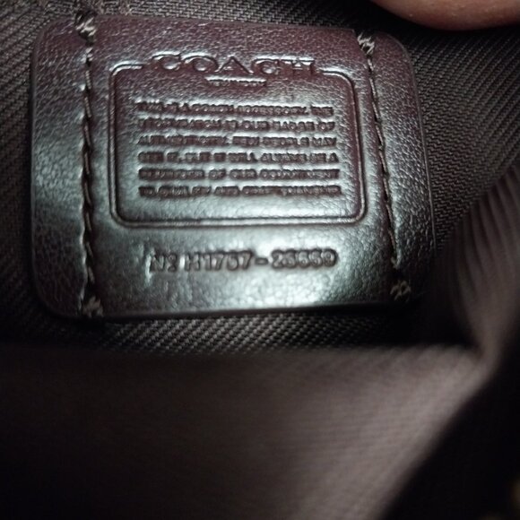 3259 Small Pink Shimmer Coach Crossbody Bag / Matching Card Carrier. - Picture 12 of 14